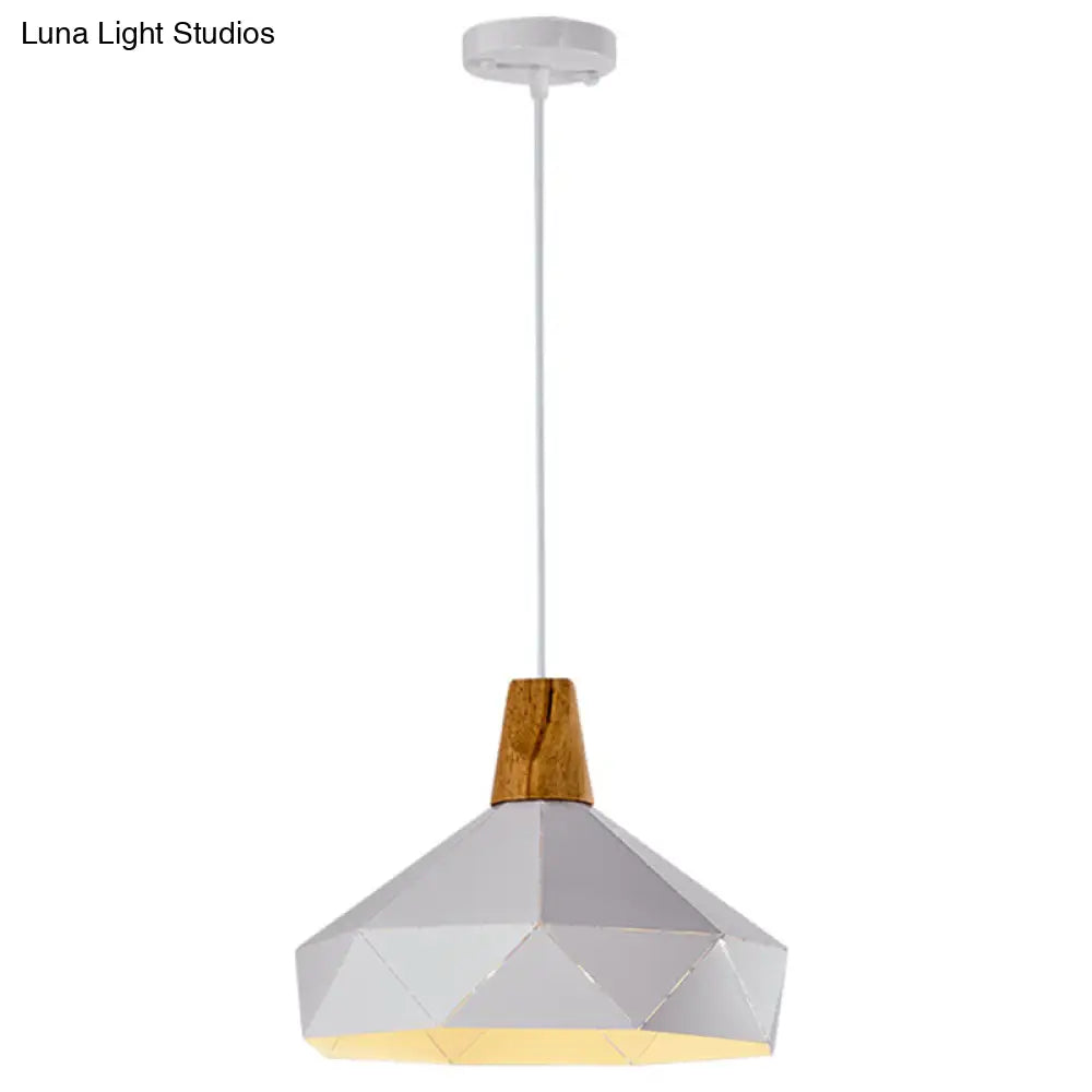 Diamond Drop Pendant Light for Modern Dining Rooms - Elegant 1-Light Ceiling Fixture