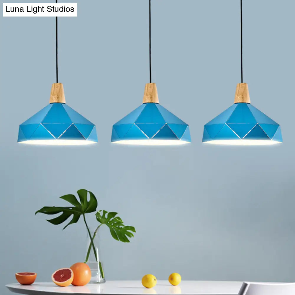 Diamond Drop Pendant Light for Modern Dining Rooms - Elegant 1-Light Ceiling Fixture