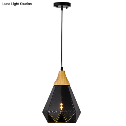 Diamond Drop Pendant Light for Modern Dining Rooms - Elegant 1-Light Ceiling Fixture