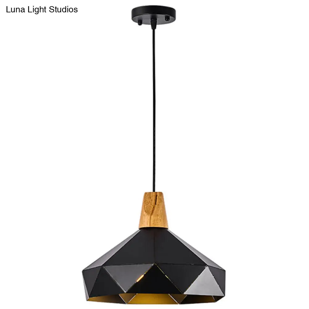 Diamond Drop Pendant Light for Modern Dining Rooms - Elegant 1-Light Ceiling Fixture