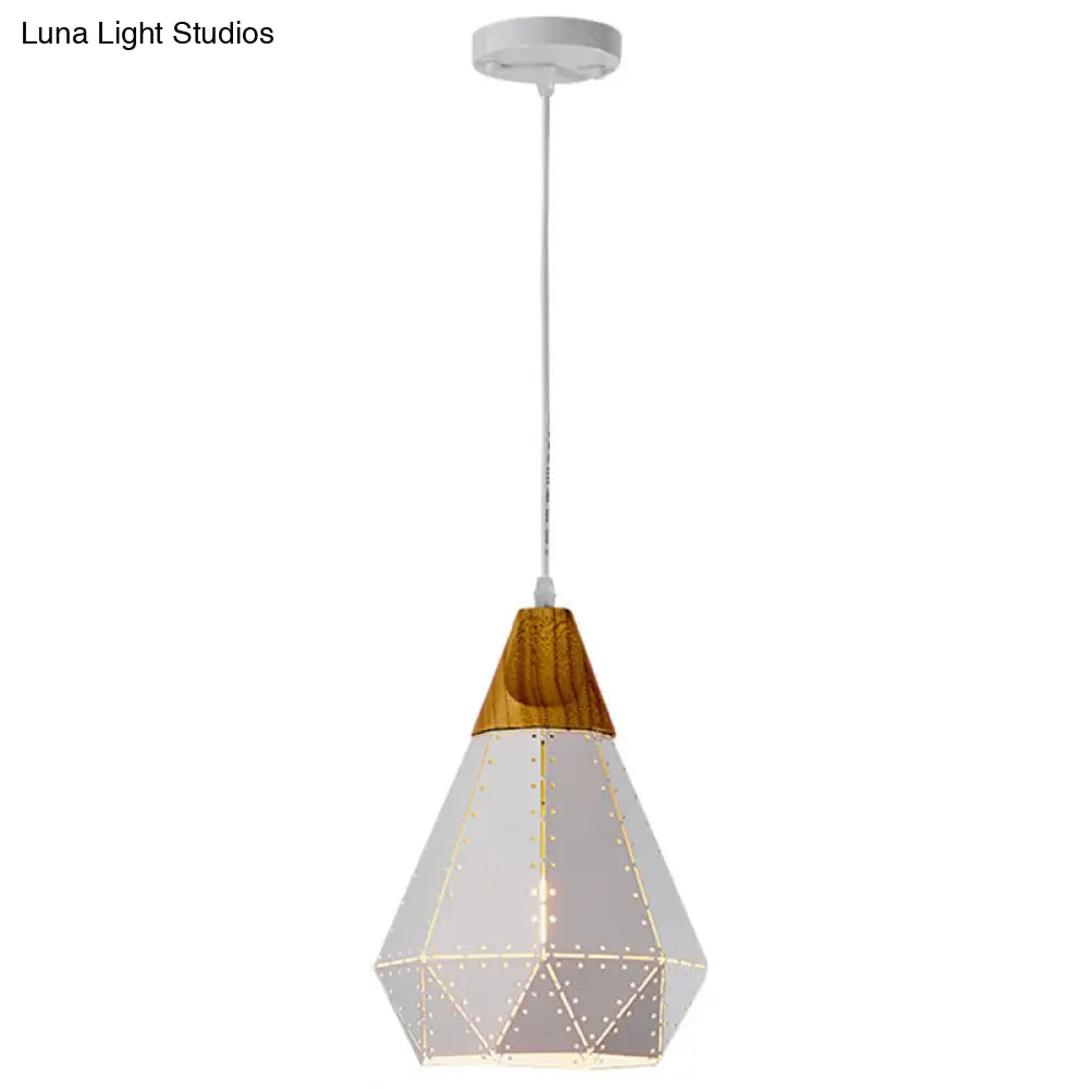 Diamond Drop Pendant Light for Modern Dining Rooms - Elegant 1-Light Ceiling Fixture