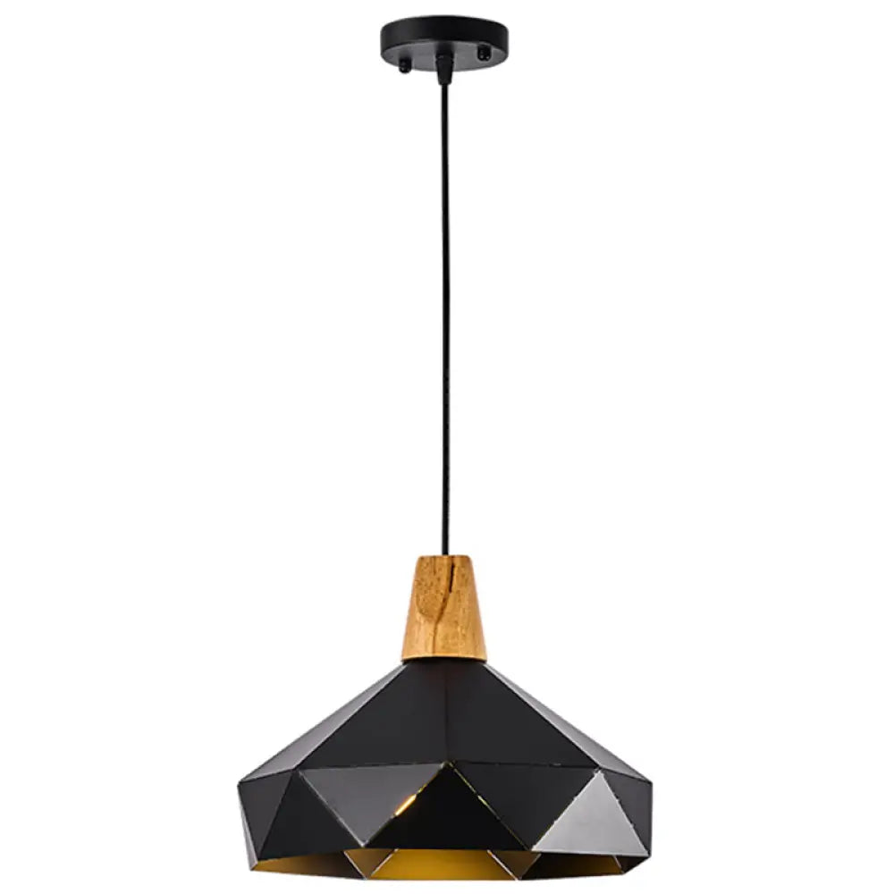 Diamond Drop Pendant Light for Modern Dining Rooms - Elegant 1-Light Ceiling Fixture