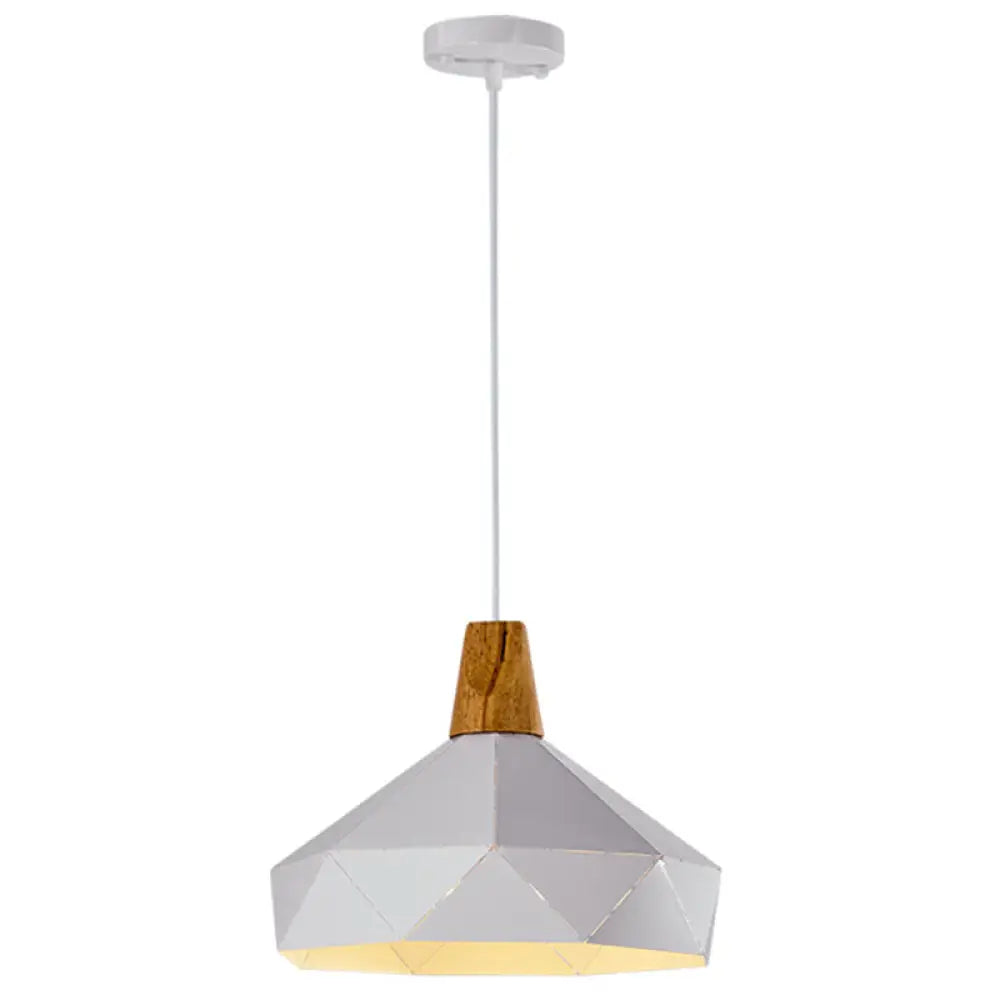 Diamond Drop Pendant Light for Modern Dining Rooms - Elegant 1-Light Ceiling Fixture