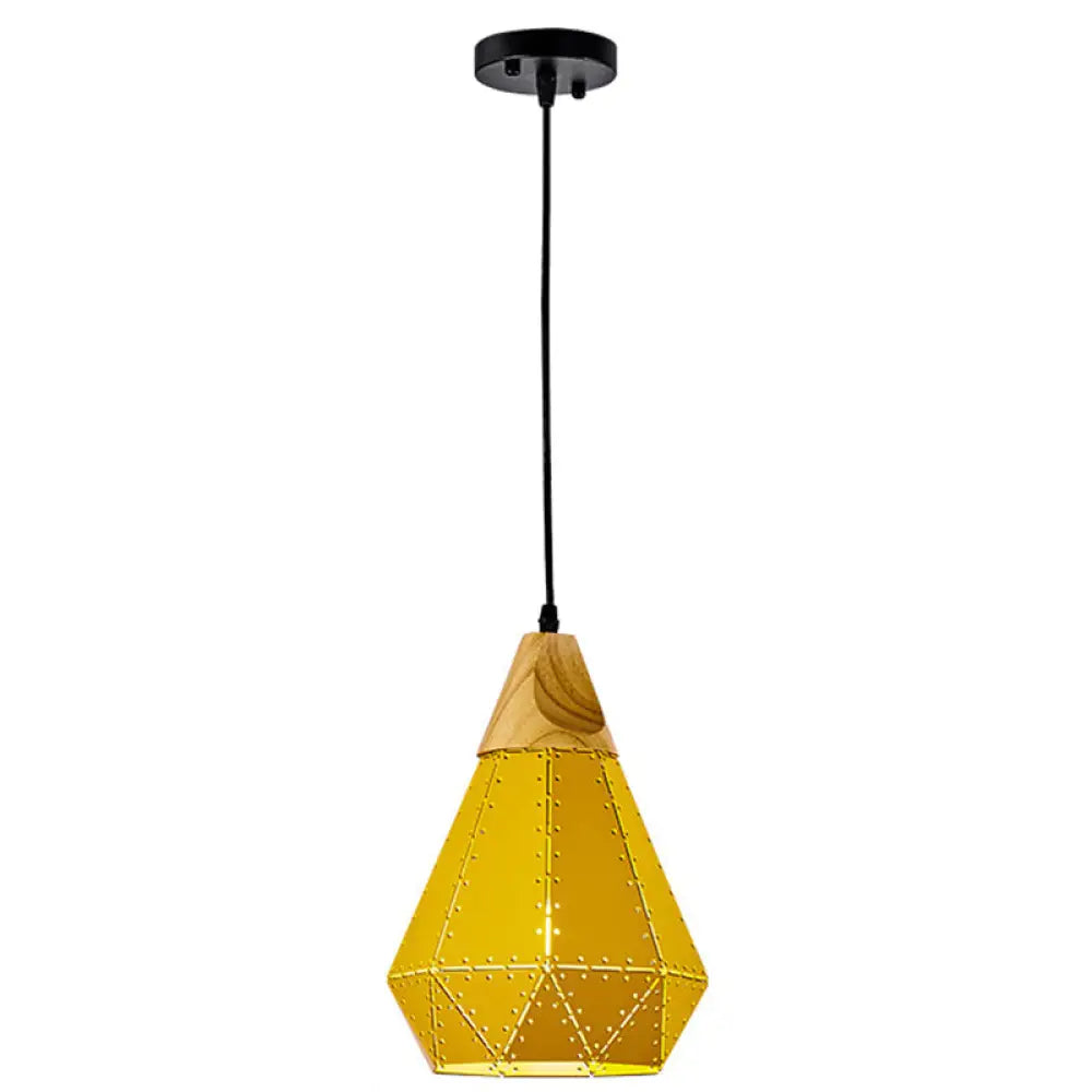 Diamond Drop Pendant Light for Modern Dining Rooms - Elegant 1-Light Ceiling Fixture