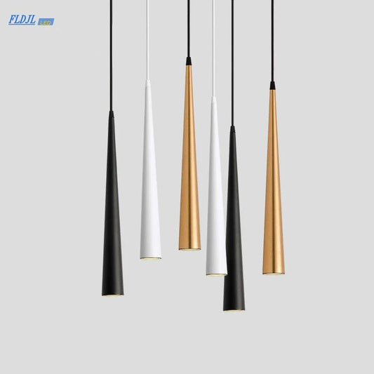 Dimmable Brushed Stainless Cone LED Pendant Light - Decorbites