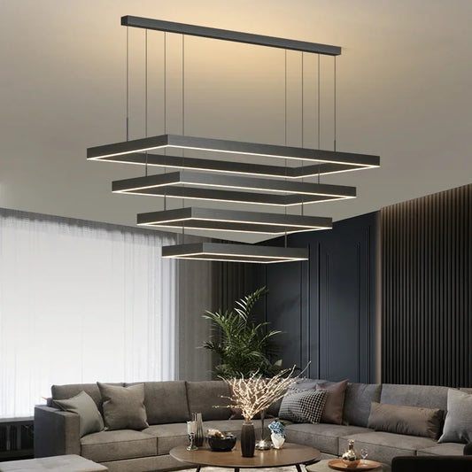 Dimmable Nordic LED Ceiling Chandelier for Living Room - Chandelier
