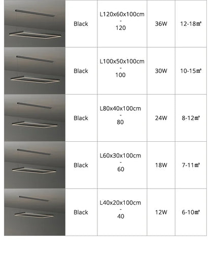 Dimmable Nordic LED Ceiling Chandelier for Living Room - Chandelier