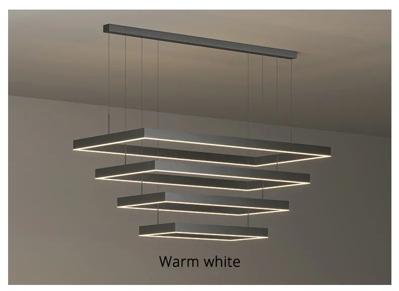 Dimmable Nordic LED Ceiling Chandelier for Living Room - Chandelier
