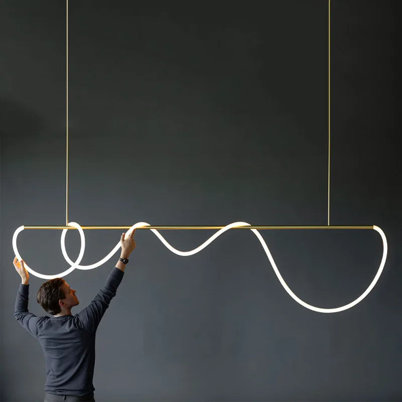 Dimmable Nordic LED Chandelier for Home Decor - Chandelier