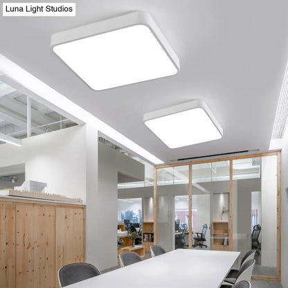 DecorBites™ DecorBites™ Discover Futuristic Illumination: Acrylic Flush Mount LED Fixture with Modern Geometric Design for Office and Beyond