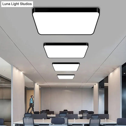 DecorBites™ DecorBites™ Discover Futuristic Illumination: Acrylic Flush Mount LED Fixture with Modern Geometric Design for Office and Beyond