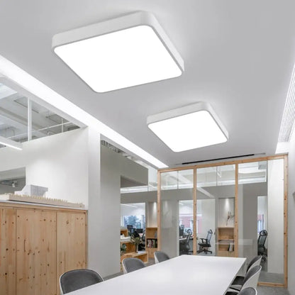 DecorBites™ DecorBites™ Discover Futuristic Illumination: Acrylic Flush Mount LED Fixture with Modern Geometric Design for Office and Beyond