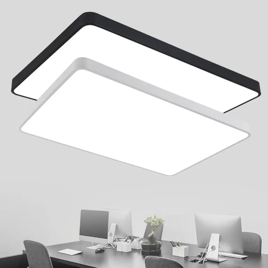 DecorBites™ DecorBites™ Discover Futuristic Illumination: Acrylic Flush Mount LED Fixture with Modern Geometric Design for Office and Beyond