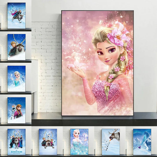 Disney Frozen Anna & Elsa Canvas Art - Posters