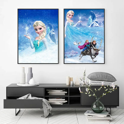 Disney Frozen Anna & Elsa Canvas Art - Posters
