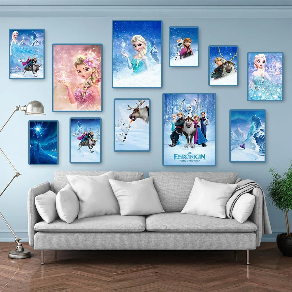 Disney Frozen Anna & Elsa Canvas Art - Posters