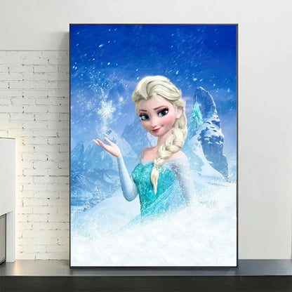 Disney Frozen Anna & Elsa Canvas Art - Style 4 / 40X60cm Unframed - Posters