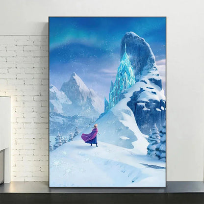 Disney Frozen Anna & Elsa Canvas Art - Style 8 / 40X60cm Unframed - Posters