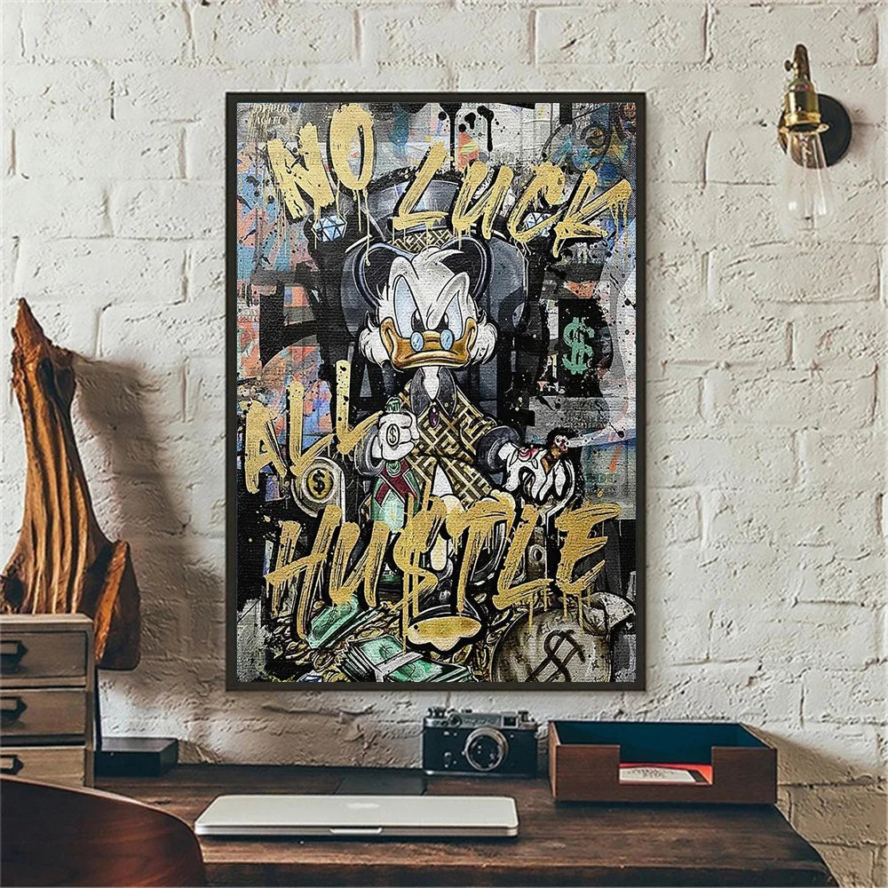 Disney Marvel Donald Duck Canvas Wall Art - Posters