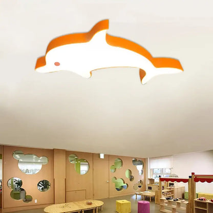 DecorBites™ DecorBites™ Dolphin LED Flush Mount Light - Perfect for Child's Bedroom Ceiling