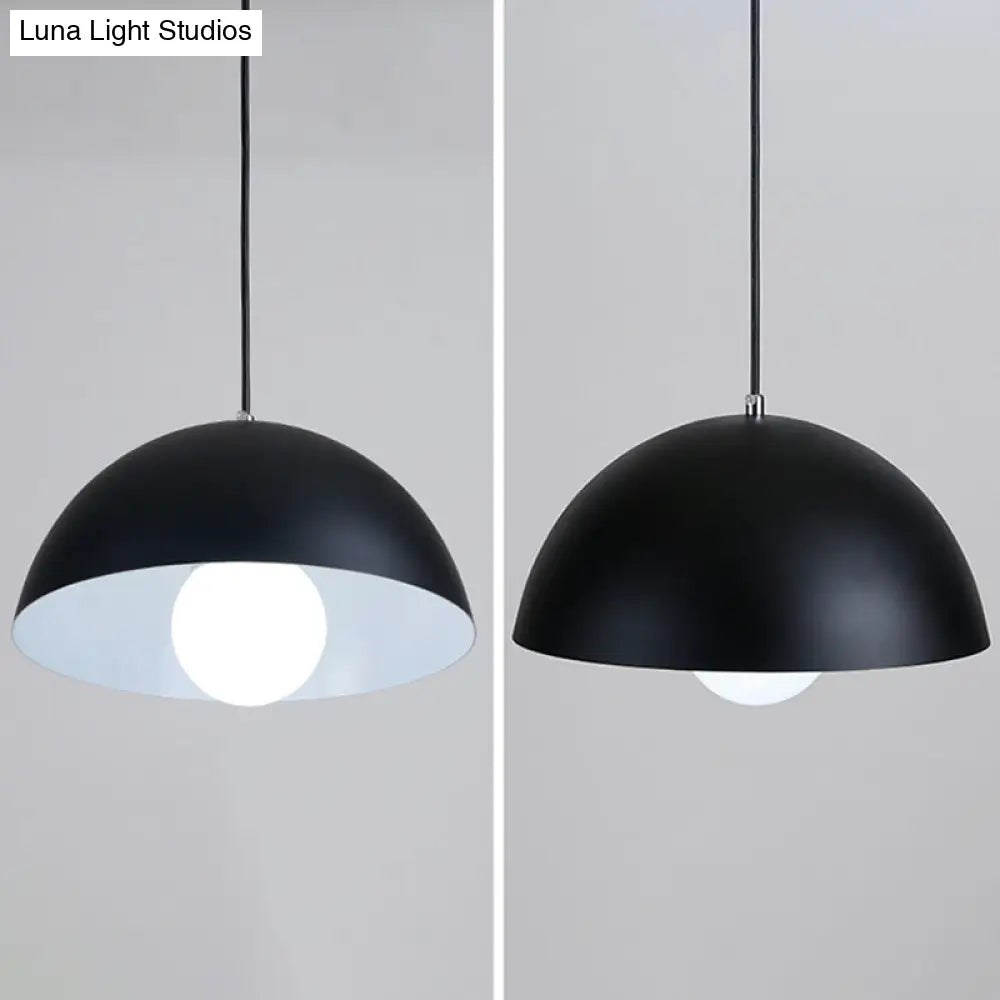 Dome Pendant Ceiling Light – Modern Metal Design with 1 Light – Ideal for Restaurant