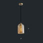 Dome Pendant Light Fixture with 2 Shades - Nordic Glass, 1-Light Bedside Pendulum Lighting