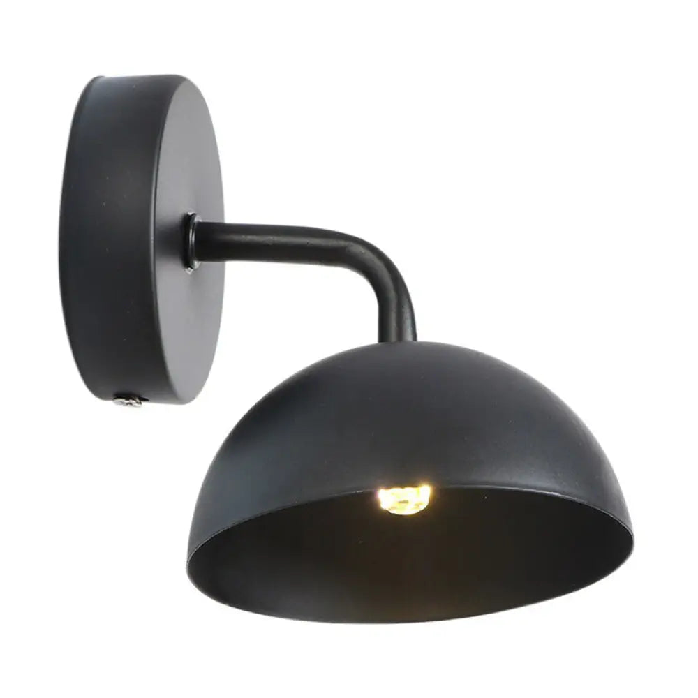 DecorBites™ Dome Shade Wall Light with Arm - Loft Brass/Copper/Black Iron for Dining Room