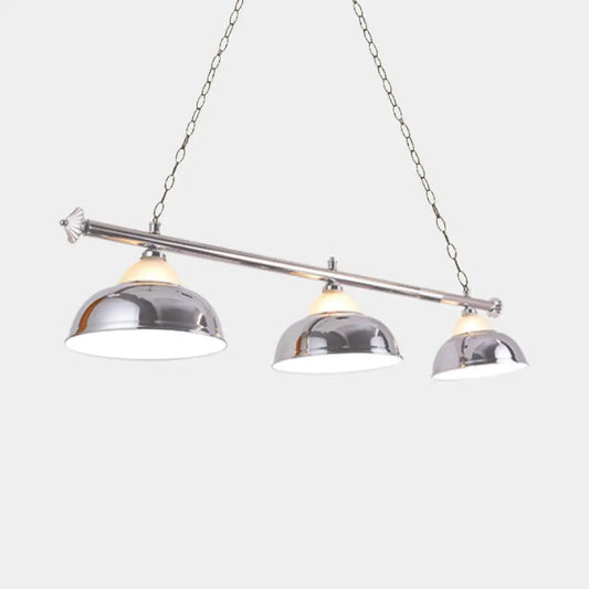 DecorBites™ Double Bubble Hanging Light with 3 Heads - Loft Style Pendant Lighting for Pool Table in Chrome/Gold