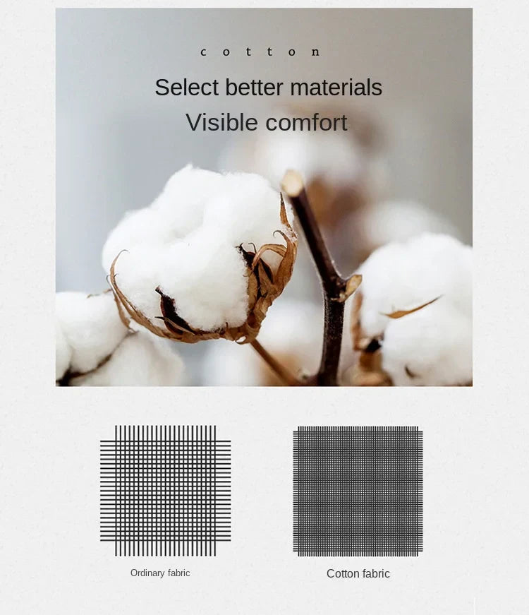 Soft fluffy white cotton bolls with brown stems complement the down duvet 95 white goose down for five-star hotel warmth