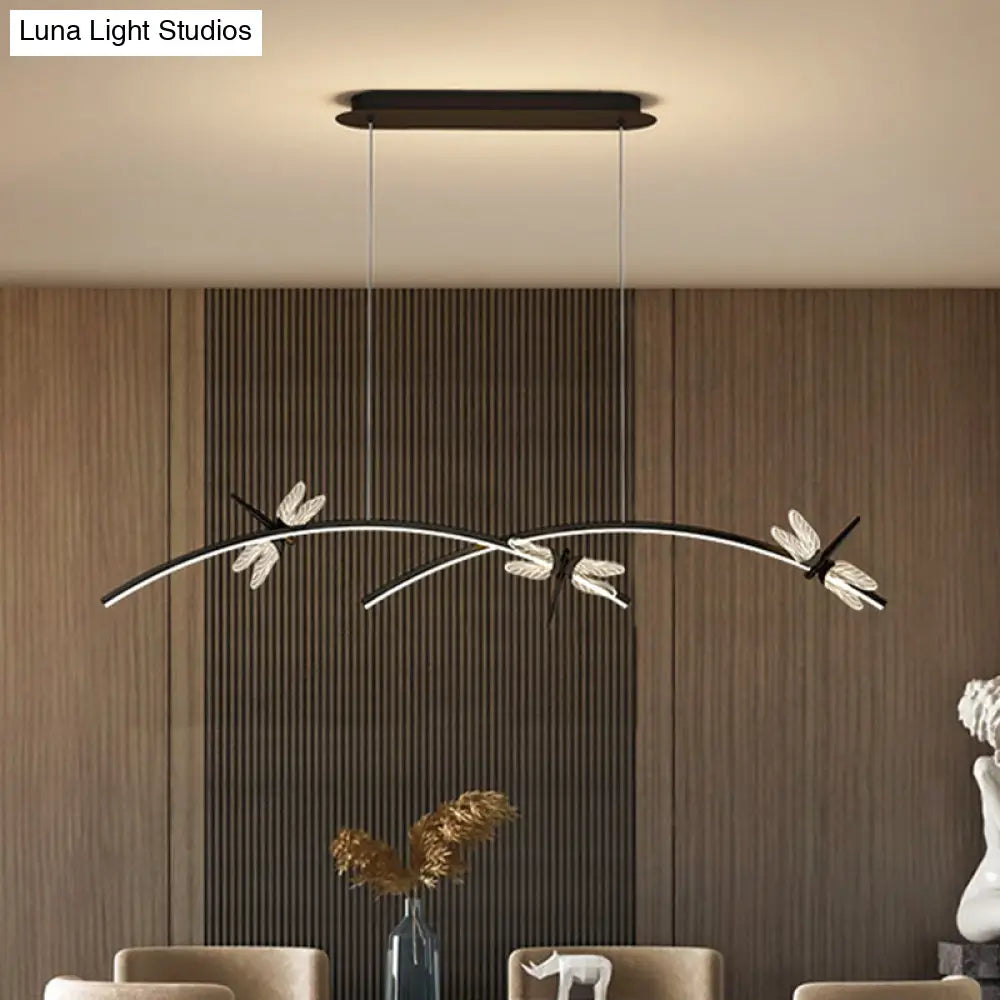 DecorBites™ Dragonfly Minimalist LED Pendant Light for Restaurant Ceilings