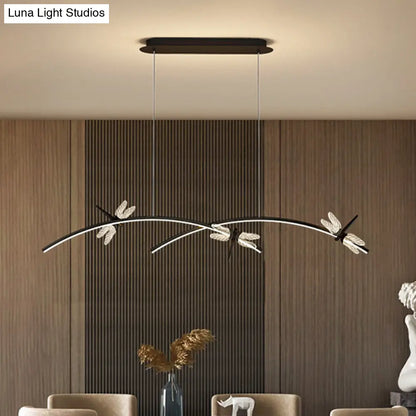 DecorBites™ Dragonfly Minimalist LED Pendant Light for Restaurant Ceilings