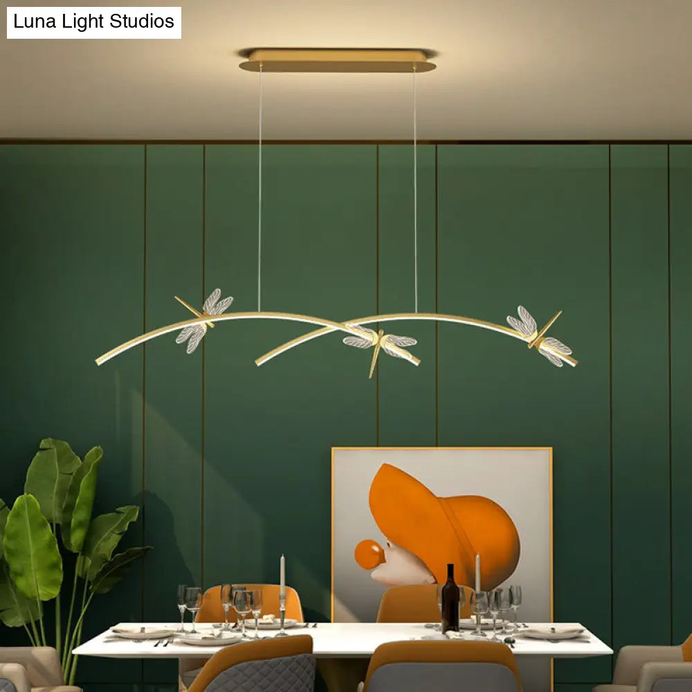 DecorBites™ Dragonfly Minimalist LED Pendant Light for Restaurant Ceilings