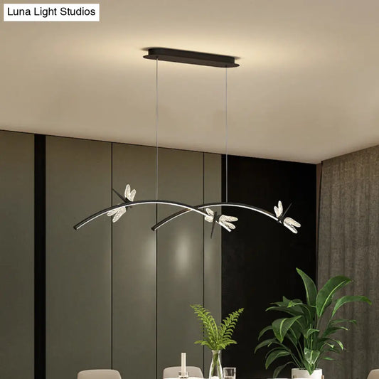 DecorBites™ Dragonfly Minimalist LED Pendant Light for Restaurant Ceilings