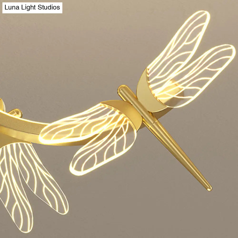 DecorBites™ Dragonfly Minimalist LED Pendant Light for Restaurant Ceilings