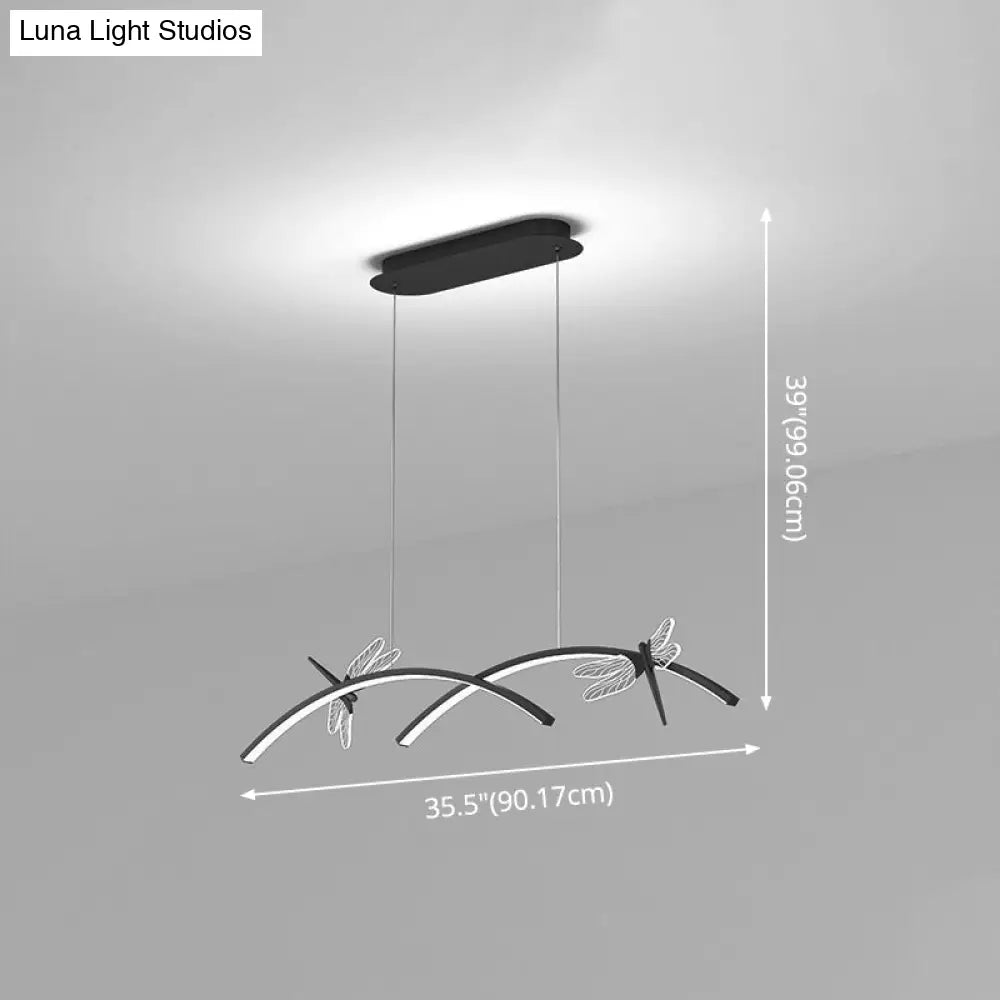 DecorBites™ Dragonfly Minimalist LED Pendant Light for Restaurant Ceilings