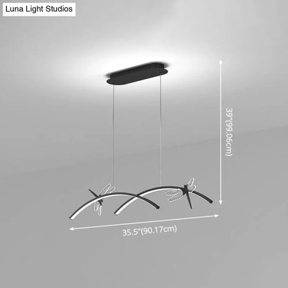 DecorBites™ Dragonfly Minimalist LED Pendant Light for Restaurant Ceilings