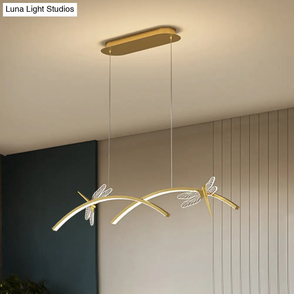 DecorBites™ Dragonfly Minimalist LED Pendant Light for Restaurant Ceilings