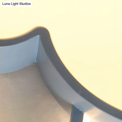 DecorBites™ DecorBites™ Dreamy Bedroom Glow: Nordic LED Cloud and Moon Metal Flush Mount Ceiling Light