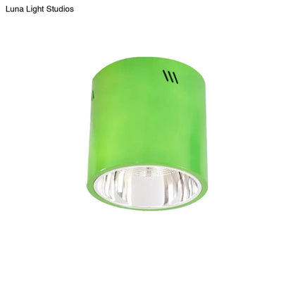 DecorBites™ DecorBites™ Drum Shaped Ceiling Mount Light - Head Downlight for Commercial Metal Down Light in Cloth Shops