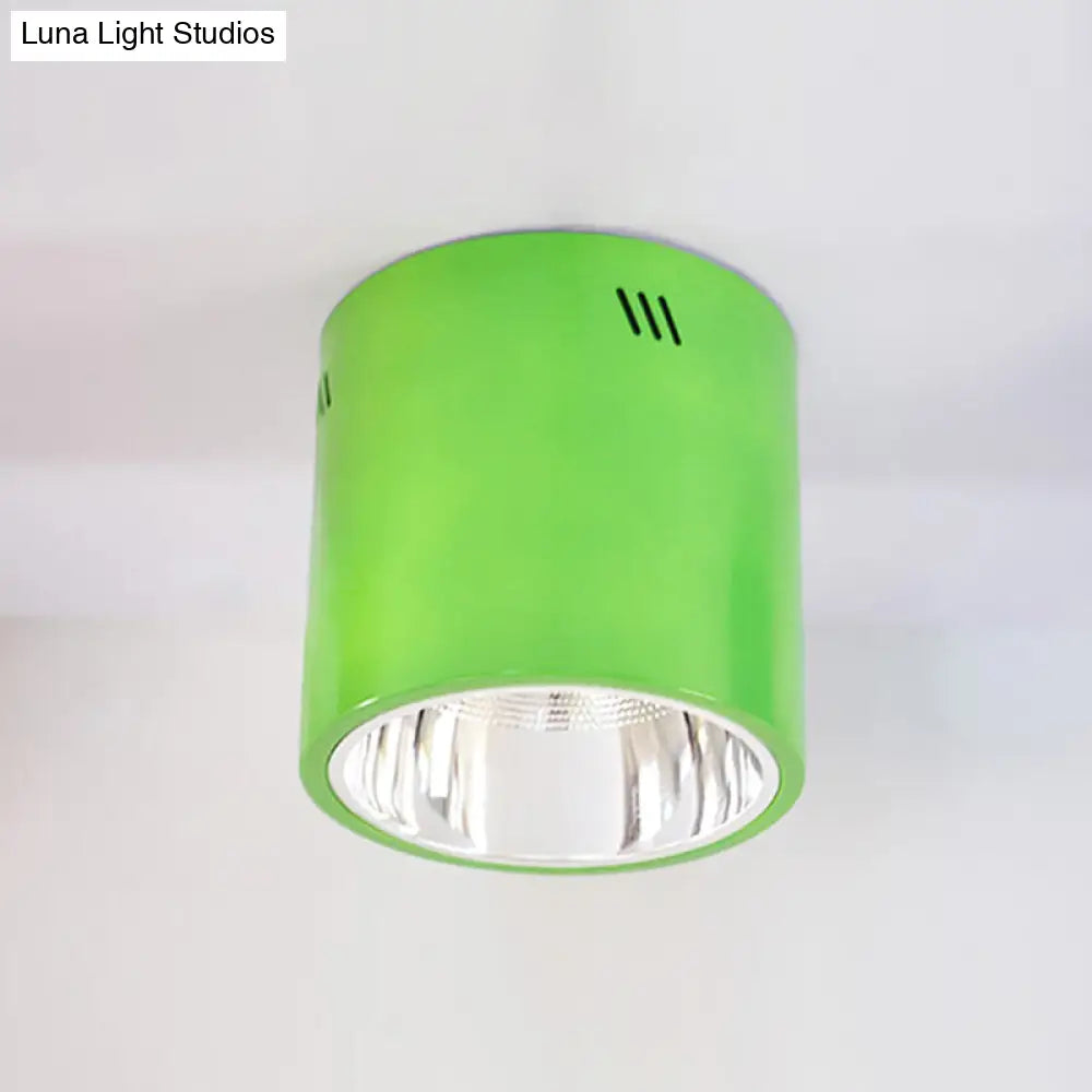 DecorBites™ DecorBites™ Drum Shaped Ceiling Mount Light - Head Downlight for Commercial Metal Down Light in Cloth Shops