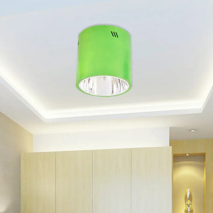 DecorBites™ DecorBites™ Drum Shaped Ceiling Mount Light - Head Downlight for Commercial Metal Down Light in Cloth Shops