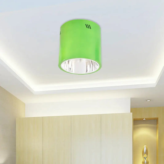 DecorBites™ DecorBites™ Drum Shaped Ceiling Mount Light - Head Downlight for Commercial Metal Down Light in Cloth Shops
