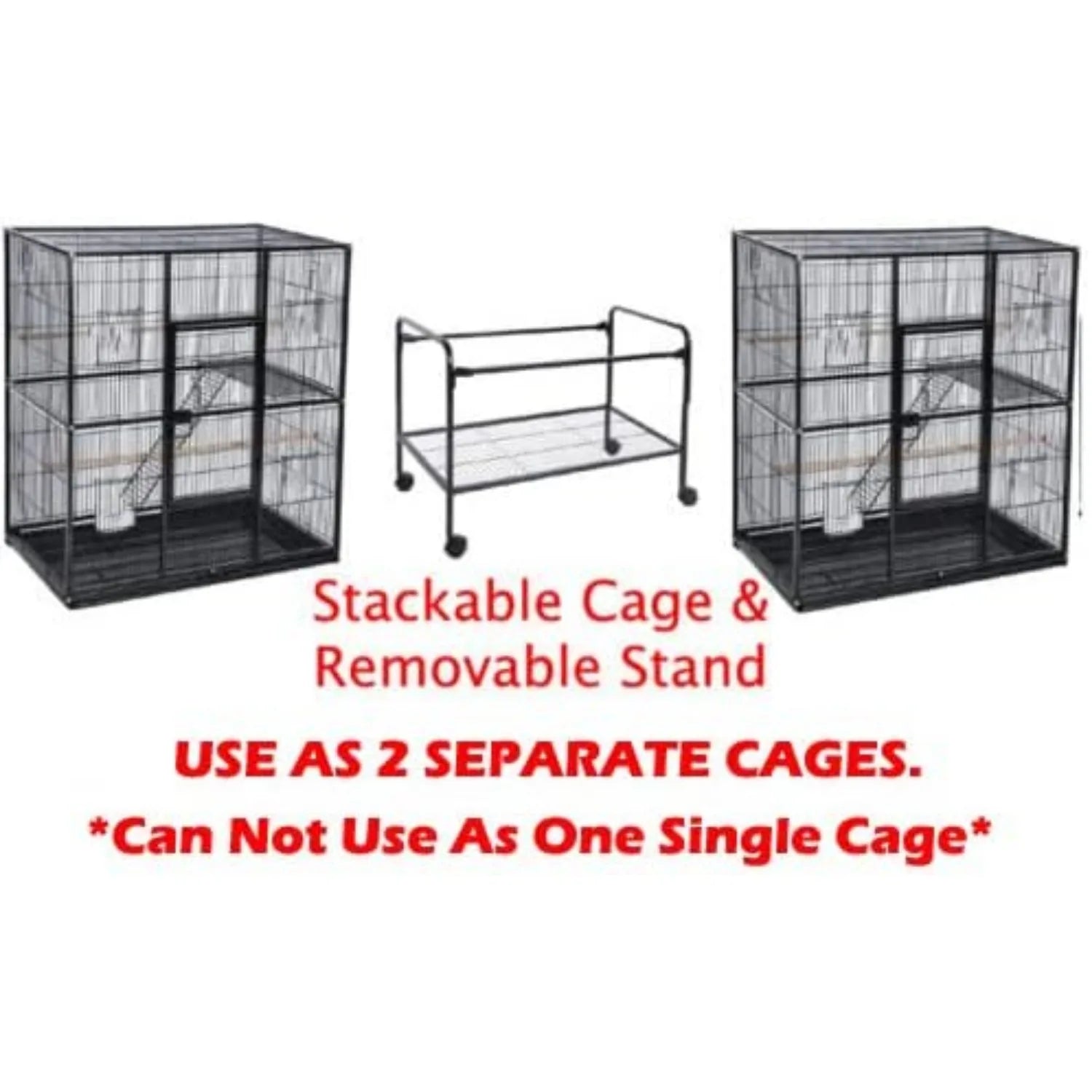 Dual Breeding Flight Cage for Parrots - United States