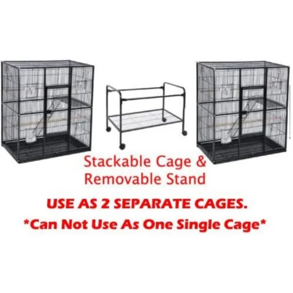 Dual Breeding Flight Cage for Parrots - United States