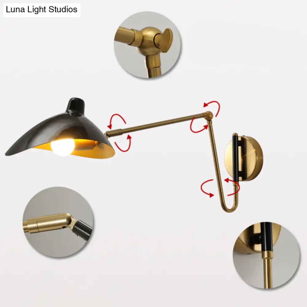 DecorBites™ Duckbill Reading Light Metal Sconce - Adjustable Joint, Perfect for Single Bedroom