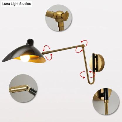 DecorBites™ Duckbill Reading Light Metal Sconce - Adjustable Joint, Perfect for Single Bedroom