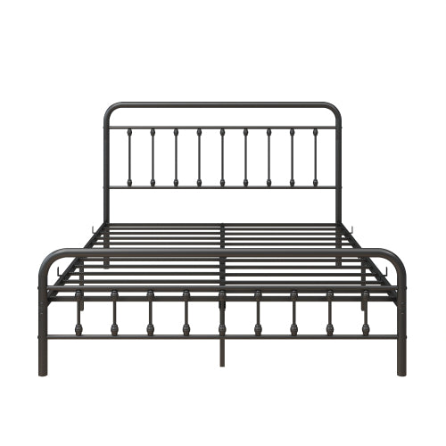 Victorian Black Metal Bed