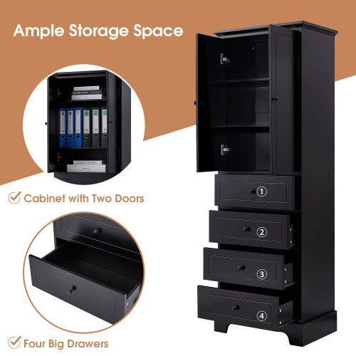 Modern White Storage Cabinet