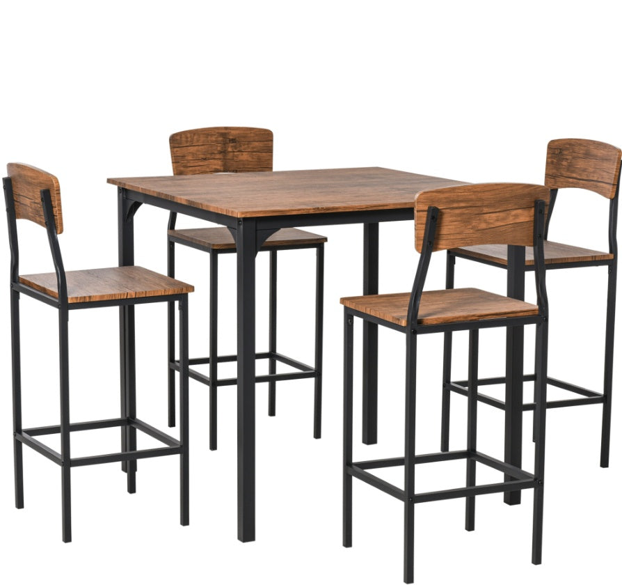 Walnut Modern Dining Set