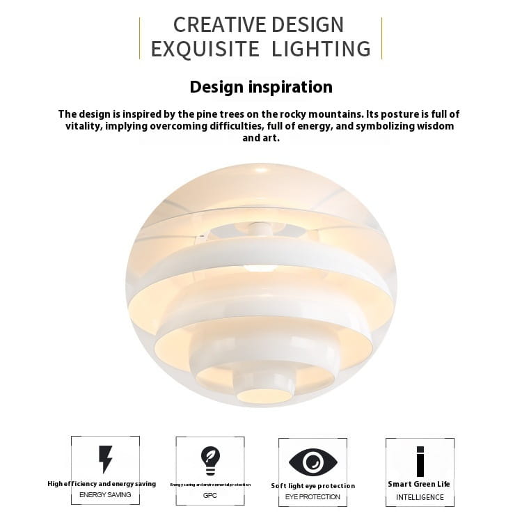 Snowball Chandelier Minimalist Creative Soft Mounted Chandelier